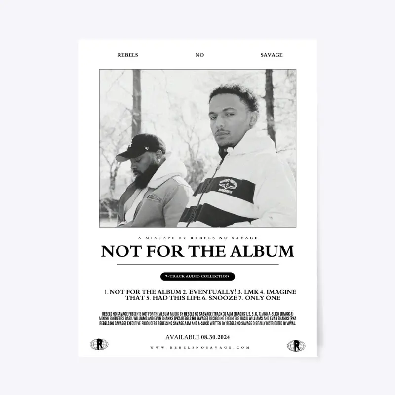 'NOT FOR THE ALBUM' POSTER